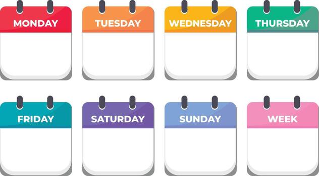 Illustration of a weekly calendar with blocks for gentle activities spaced across the days